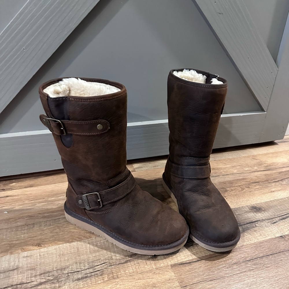 Women’s moto UGG  Sherpa lining boots